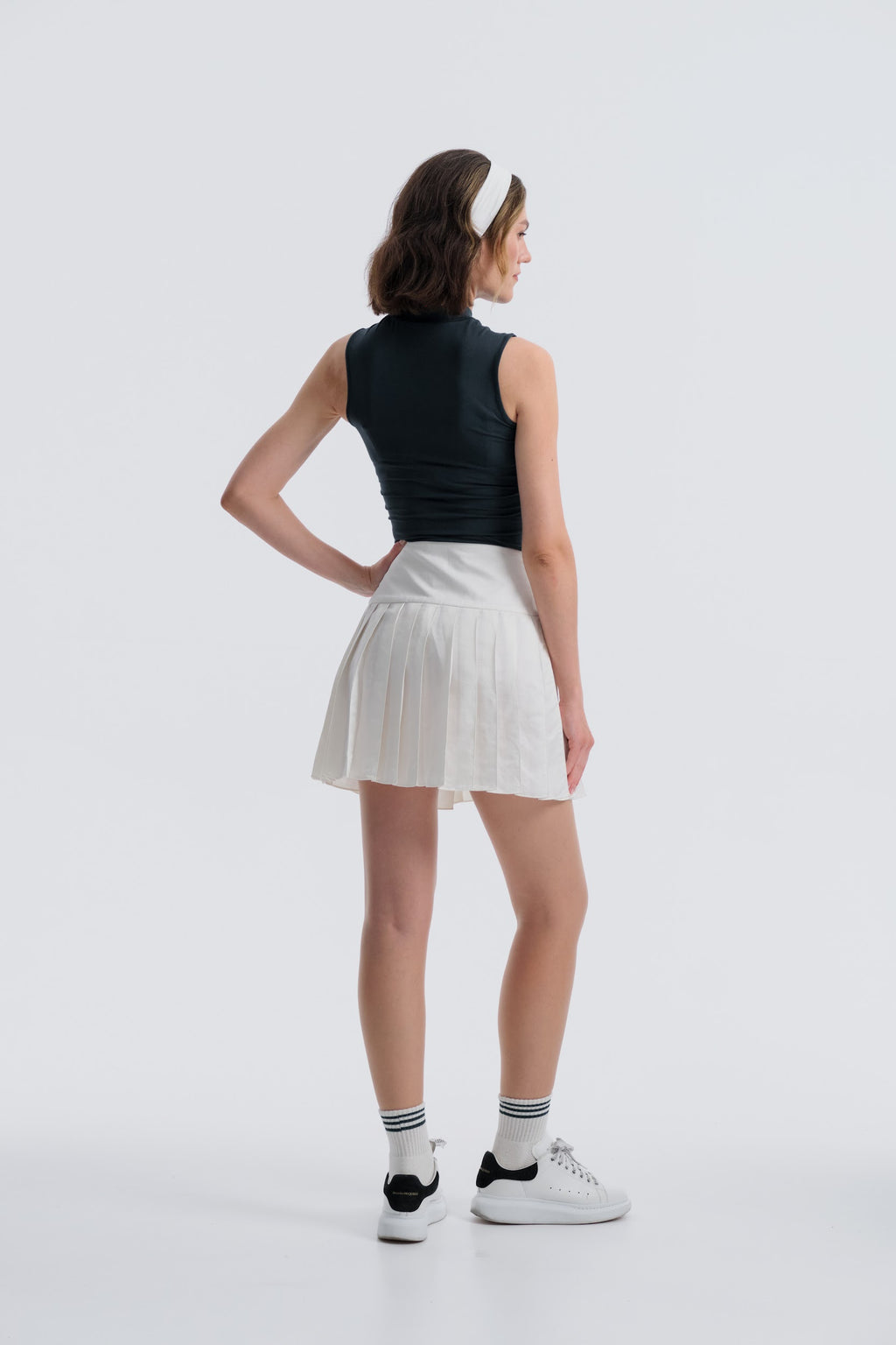 Egremni Lait Pleated Skirt