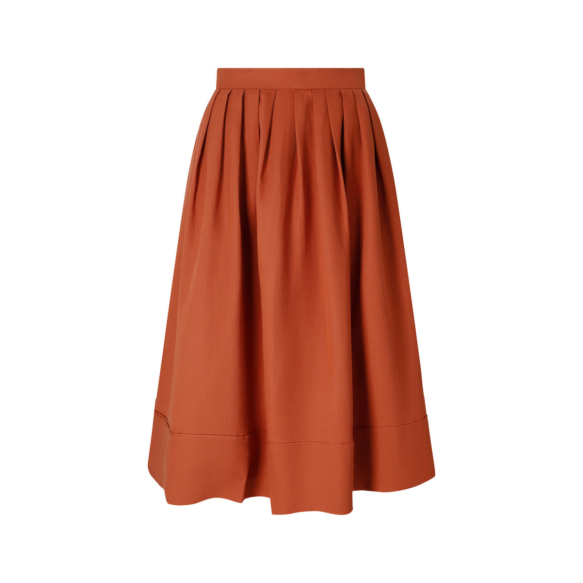 Palma Terre Cotta Midi Skirt
